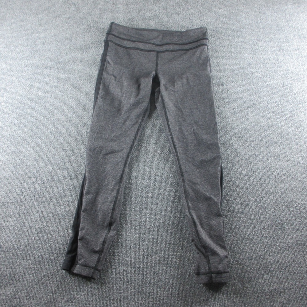 Lululemon‎ Leggings Womens 6 Gray High Rise Ankle Running Yoga Athleisure